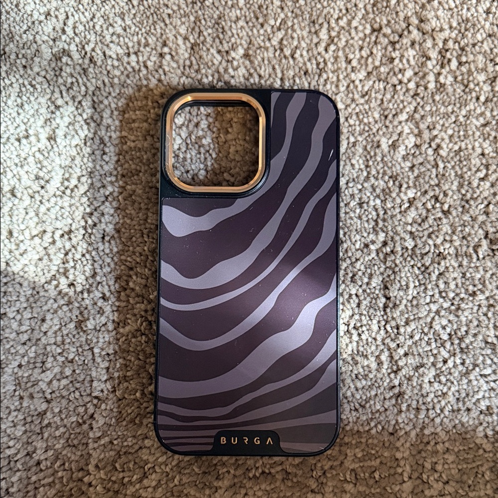 Burga Black and Gray Phone Case